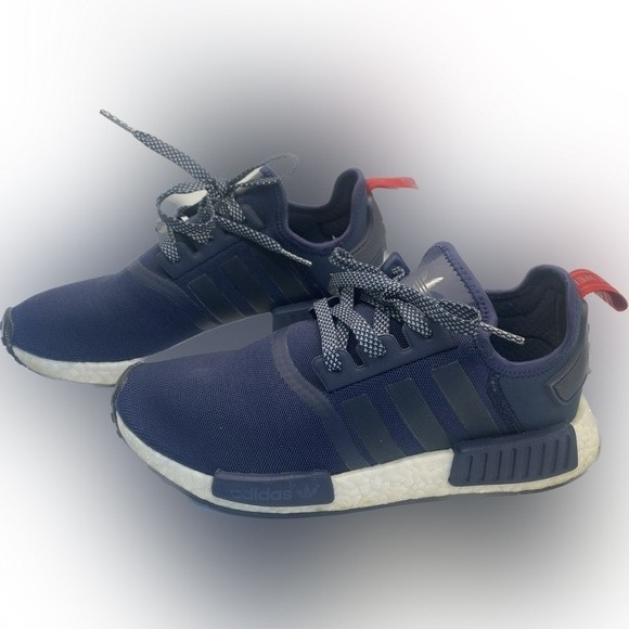 Adidas Boost NMD R1 Collegiate Navy "The Brand with the 3 Stripes" Size 8.5 RARE - Picture 5 of 8
